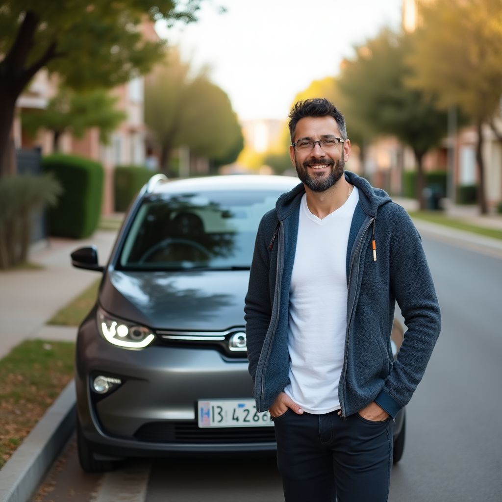 Cliente satisfecho con su EcoCity Sedán